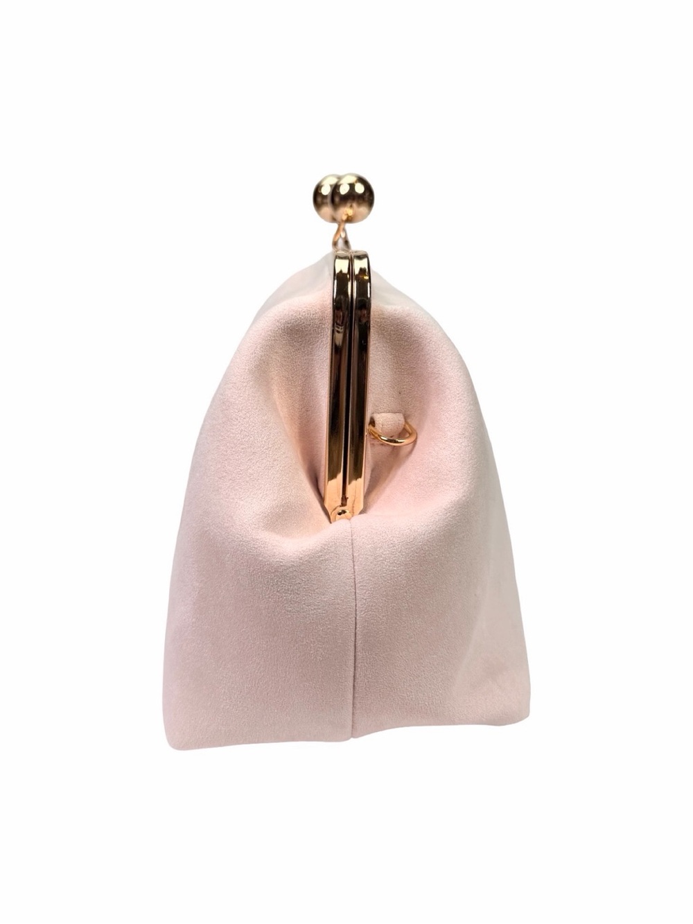 a new day Suede Kiss Lock Clutch Bag - 7” x 13.5” x 5” - Pink - Picture 8 of 11